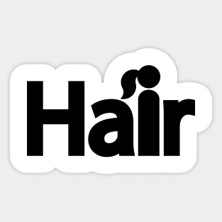 Hair artistic design Sticker